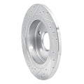 DFC 11-16 Buick Regal Rear Right Drilled & Slotted Silver Brake Rotor