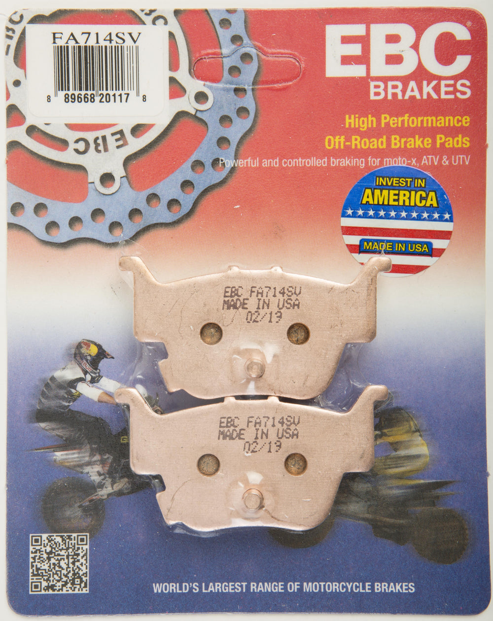 EBC 15-17 Honda SXS 500 SXS M2 Pioneer (2 Seater) Rear Left SV Series Brake Pads