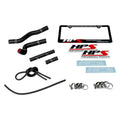 HPS Performance Black Reinforced Silicone Radiator Hose Kit for Suzuki 01-08 RM125 2 Stroke