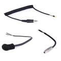 Rugged Radios Peltor 4-Conductor Helmet Kits Mic / 1/8 Ear Bud Jack / Coil Cord / Straight