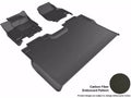 3D MAXpider 2015-2020 Ford F-150 Supercrew Kagu 1st & 2nd Row Floormats - Black