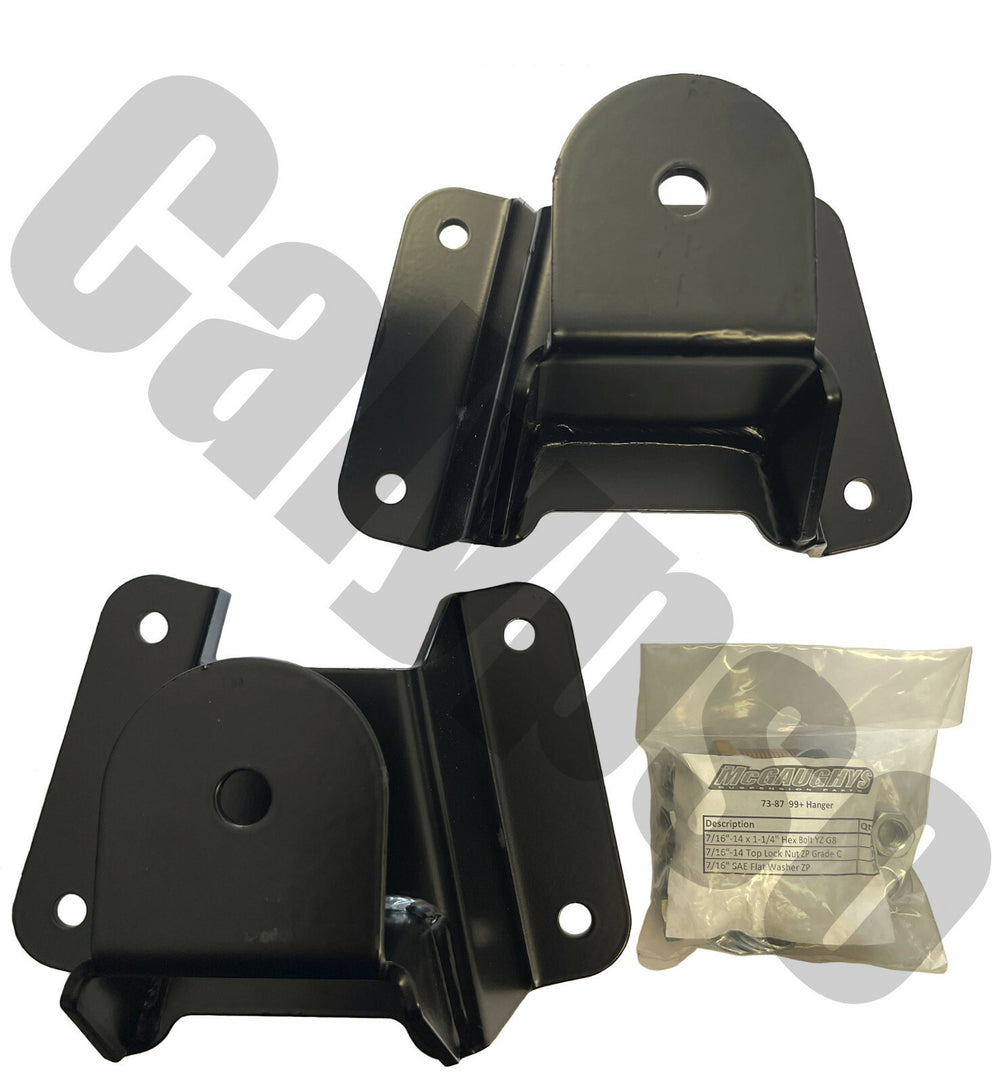 ~(15 lbs. 14X6X6)~ 7387FHANGER (73-87 C-10 HANGERS w/SHACKLES = 3 in OR 4 in REAR DROP)