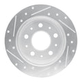 R1 14-21 Ram Promaster 2500 Rear Right Drilled & Slotted Silver Brake Rotor