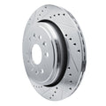 DFC 21-25 Jeep Wagoneer Rear Left Drilled & Slotted Silver Brake Rotor