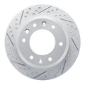 R1 06-14 Hyundai Entourage Rear Left Drilled & Slotted Geoperformance Rotor
