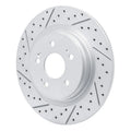 R1 18-26 Honda Odyssey Rear Left Drilled & Slotted Geoperformance Rotor