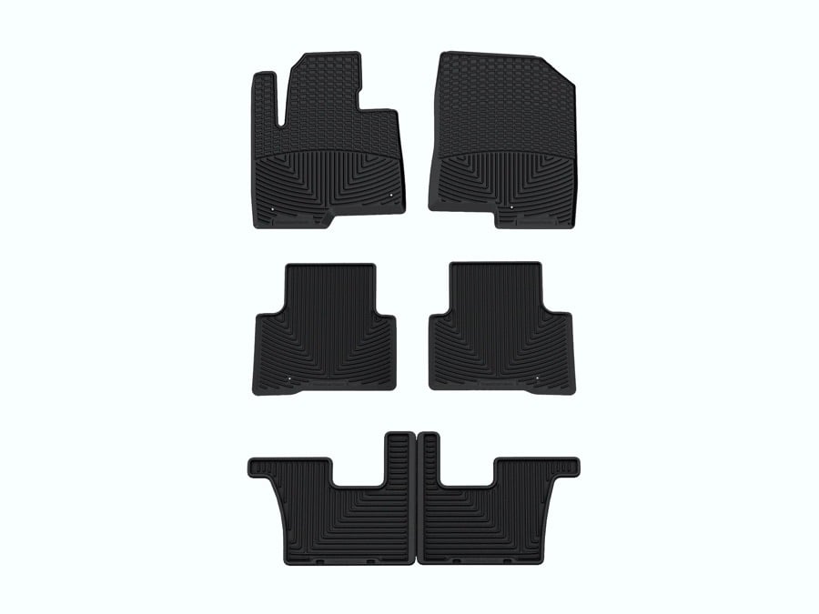 WeatherTech 13-18 Hyundai Santa Fe / 2019 Santa Fe XL Front & Rear (2 Rows) All-Weather Mats - Black