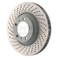 SHW 07-13 Porsche 911 Turbo 3.8L w/o Ceramics Left Front Drilled-Dimple MB Brake Rotor (99735140501)