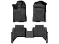 Husky Liners 2024 Ford Ranger CC/SuperCrew Weatherbeater Front & 2nd Seat Floor Liners - Black