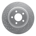 DFC 05-23 Chrysler 300 Rear Left Drilled & Slotted Geoperformance Rotor