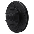 R1 94-02 Chevrolet Express 2500 Front Left Drilled & Slotted Silver Brake Rotor
