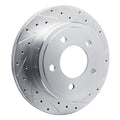 DFC 03-03 Dodge Ram 1500 Van Rear Right Drilled & Slotted Silver Brake Rotor