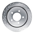 DFC 03-03 Dodge Ram 1500 Van Rear Right Drilled & Slotted Silver Brake Rotor
