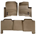 WeatherTech Tan Front and Rear Floorliners Fits -20-08 Ford Lincoln 45005-1-2