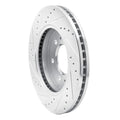R1 09-09 Ford F-150 RWD Front Right Drilled & Slotted Silver Brake Rotor