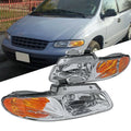 Right Headlight Assembly for Select 96-99 NS Dodge, Chrysler & Plymouth Minivans Crown Automotive