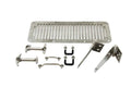 Kentrol 78-95 Jeep CJ/Wrangler YJ Hood Kit - Polished Silver