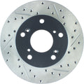 R1 71-97 Dodge B300 Van (71-74) / B300 (75-80) Front Left Drilled & Slotted Black Brake Rotor