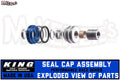 King Shocks 2.5 PR Seal Cap Assembly 3/4 Shaft w/Wiper Cap