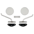 6769 CHEVY/GMC C10 BROTHERS TRUCKS MIRROR SET STAINLESS ROUND SMOOTH
