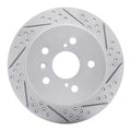 R1 12-18 Lexus Es300H Rear Right Drilled & Slotted Geoperformance Rotor