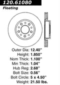 Centric Performance Brake Rotor