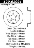 Centric Performance Brake Rotor
