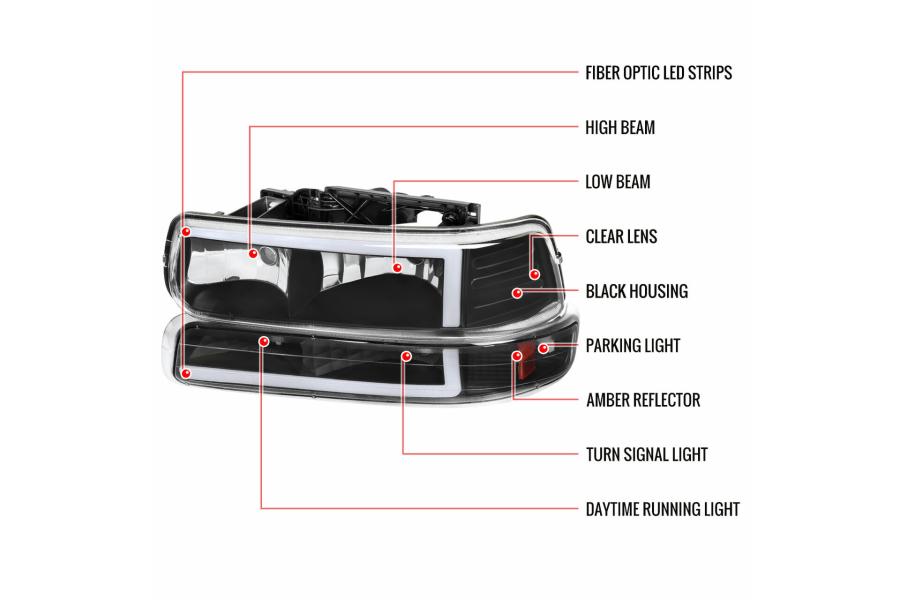 SPEC D TUNING silver light bar