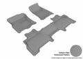 3D MAXpider 2007-2010 Lincoln Navigator Kagu 1st & 2nd Row Floormats - Gray