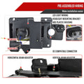 8PC COMBO PROJECTOR HEADLIGHTS BLACK