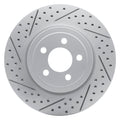DFC 05-23 Chrysler 300 Front Left Drilled & Slotted Geoperformance Rotor