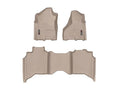 WeatherTech Tan Front and Rear Floorliners Fits -20-24 Dodge RAM 451545-1-2