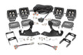 1x 70763 2x 70903BLKDRL Chevrolet LED Fog Light Kit Black Series w White DRL (11-14 Silverado HD)