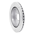 R1 Concepts Brake Rotor Drilled and Slotted Silver Fits Cadillac CTS