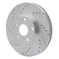 DFC 99-07 Lexus ES330 Front Left Drilled & Slotted Silver Brake Rotor