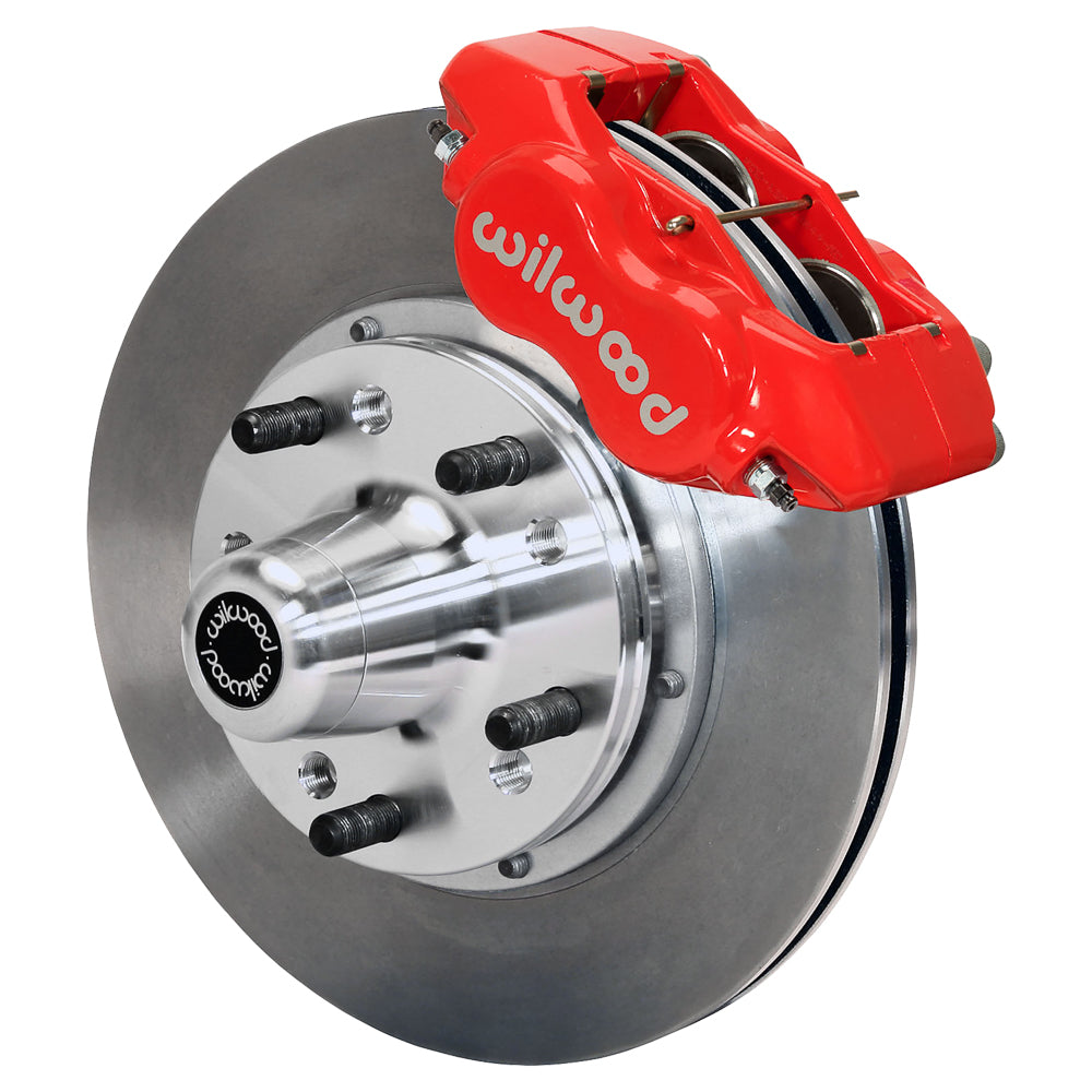 Wilwood 55-57 Chevrolet Bel Air Forged Dynalite Front Brake Kit w/ 11.00in Rotor - Red