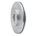 DFC 07-08 Ford Edge Front Right Drilled & Slotted Silver Brake Rotor