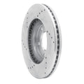 DFC 07-08 Ford Edge Front Right Drilled & Slotted Silver Brake Rotor