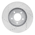 DFC 07-08 Ford Edge Front Right Drilled & Slotted Silver Brake Rotor