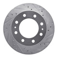 DFC 99-20 Cadillac DeVille Front Right Drilled & Slotted Silver Brake Rotor