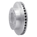 DFC 99-20 Cadillac DeVille Front Right Drilled & Slotted Silver Brake Rotor