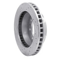 DFC 99-20 Cadillac DeVille Front Right Drilled & Slotted Silver Brake Rotor