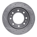 DFC 99-20 Cadillac DeVille Front Right Drilled & Slotted Silver Brake Rotor