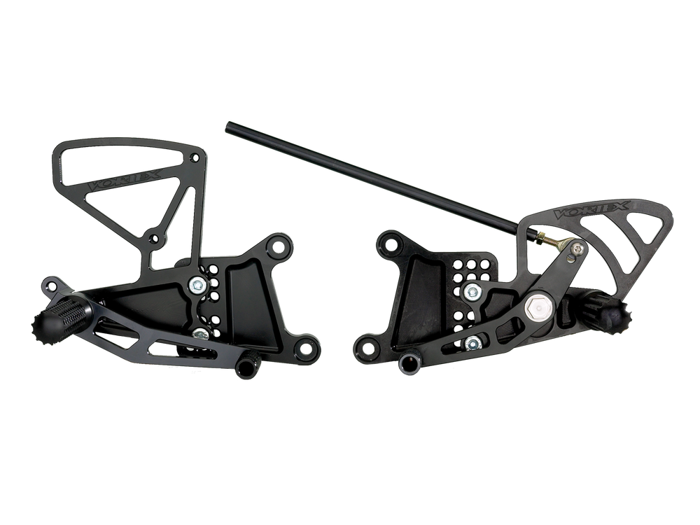 Vortex Racing 03-05 Yamaha YZF-R6, 06-09 YZF-R6 S Rear Set- Black