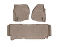 WeatherTech Tan Front and Rear Floorliners Fits -20-12 F-250 F-350 F-450 F-550 455841-453053