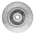 DFC 69-96 Buick Centurion Front Right Drilled & Slotted Silver Brake Rotor