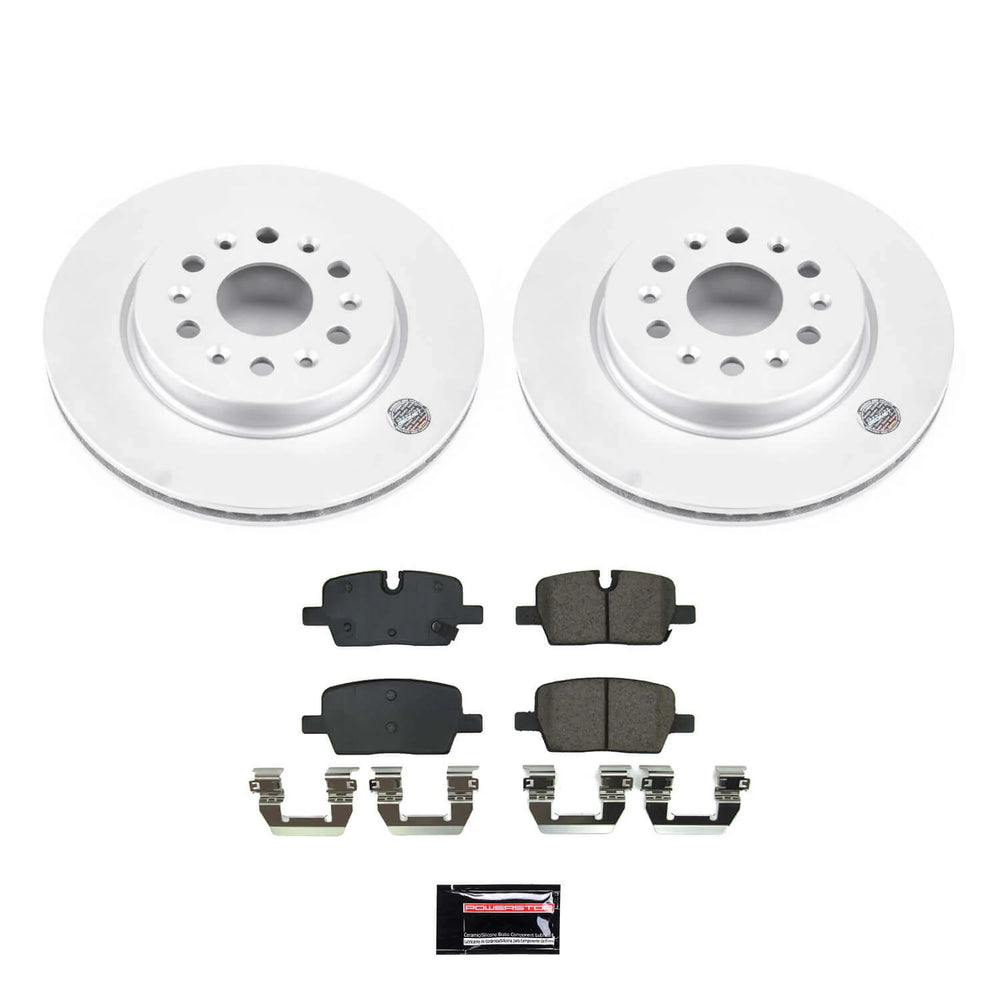 Power Stop 2021 GMC Acadia Rear Z17 Coated Brake Kit