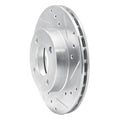 DFC 92-00 Dodge Colt Front Right Drilled & Slotted Silver Brake Rotor
