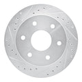 DFC 88-00 Cadillac Escalade Front Left Drilled & Slotted Silver Brake Rotor