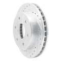 DFC 88-00 Cadillac Escalade Front Left Drilled & Slotted Silver Brake Rotor
